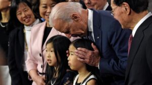 Joe Biden Touches And Sniffs Little Girls